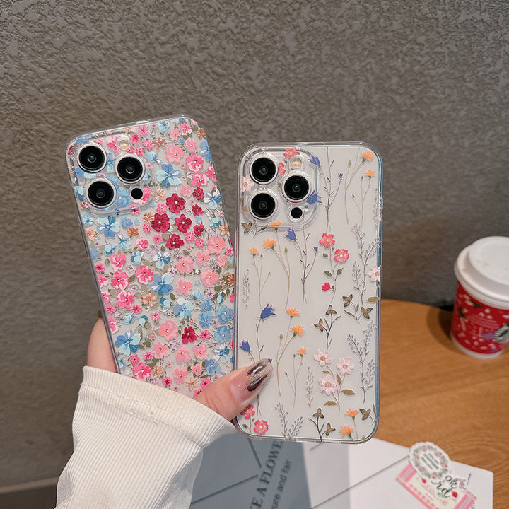 INS Floral Phone Flower Protective Protective