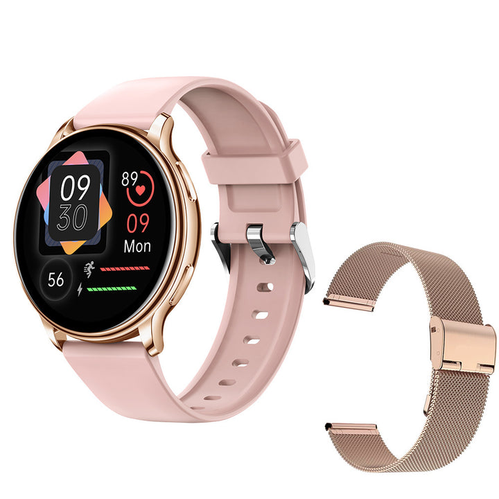 Smart Couple Watch Round Screen Bluetooth Calling Heart Rate Blood Oxygen Sleep Monitoring