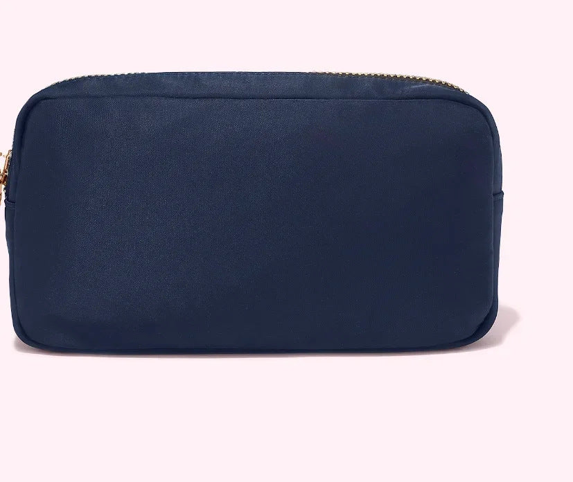 Bolsa de maquillaje de nylon impermeable a impermeabilización de cremallera de gran capacidad de gran capacidad