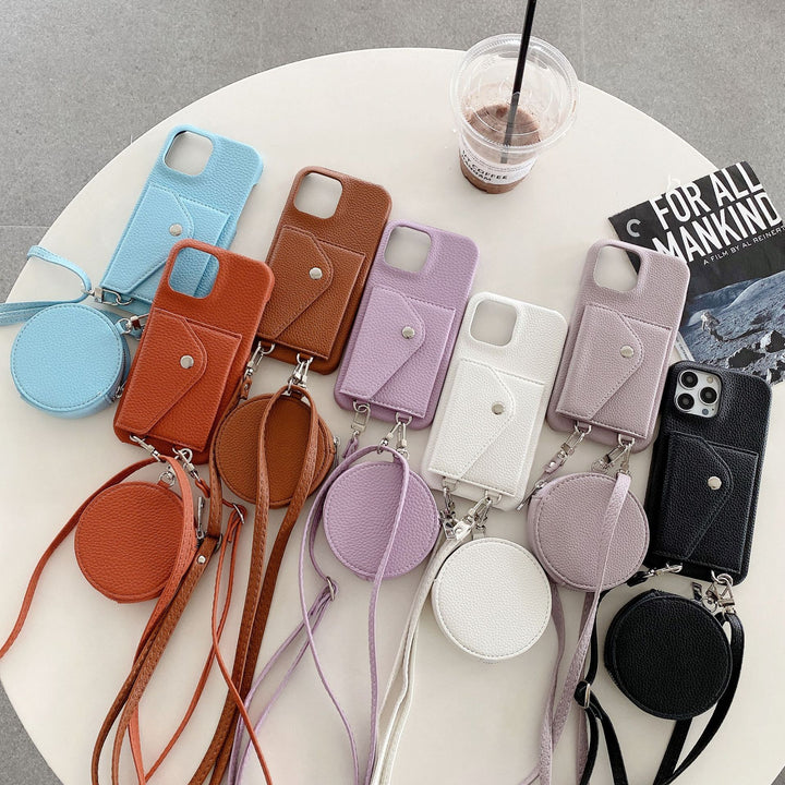 Kartenhalter -Münzgeldbodus Crossbody -Telefonhülle