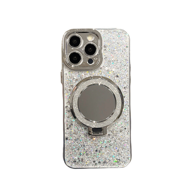 Sparkling Powder Mirror Anti Drop Silicone Phone Case