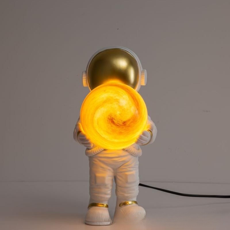Lâmpadas espaciais de cabeceira do quarto criativo do astronauta