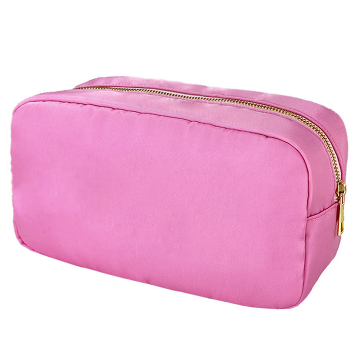 Fashionable Large Capacity Portable Zipper Waterproof Nylon Makeup Bag