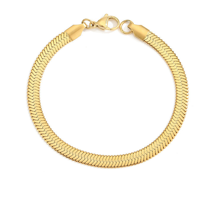Women's Stainless Steel Gold Plated Bracelet