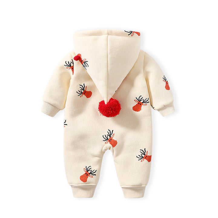 Khaki gepolsterte warme Babykleidung Baby IN krabbende Kleidung
