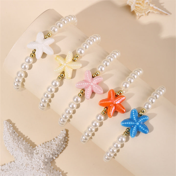 Pearl Armband Starfish Ocean Style Alloy Armband