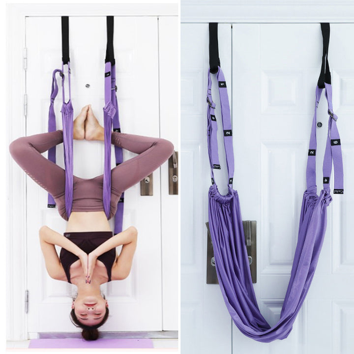 Fitness Hip Stretch Yoga Yoga Curtă Invertită Pulling Butonați curea de întindere Trainant de talie inferioară