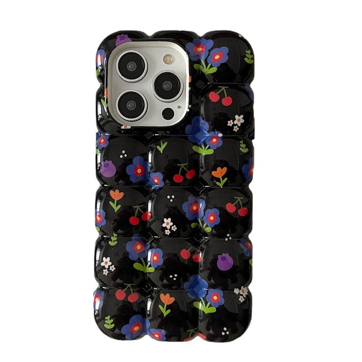 Retro Cherry Small Floral Cacke Telefon