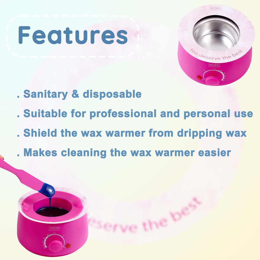 WUWUVISTA Waxing Protection Collars 10pcs In 1 Pack For 7 Oz And 14 Oz Wax Warmers&Wax Cans, Professional Warmer Collars Wax Tools, Wax Accessary