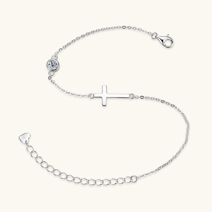 Cross Diamond Armband für Frauen 925 Silberzubehör