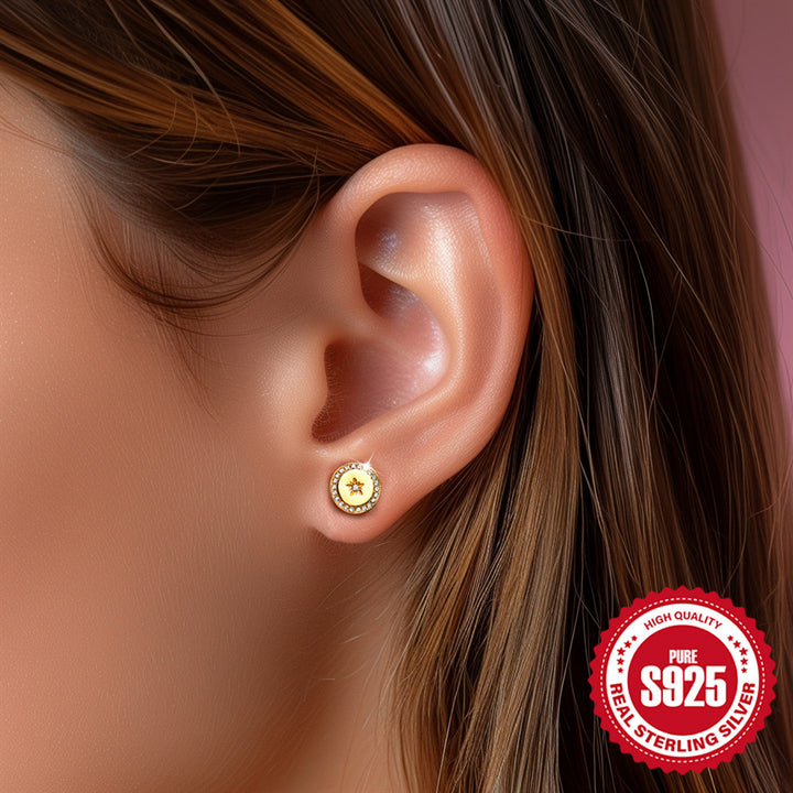 Pendientes simples casuales de moda femenina