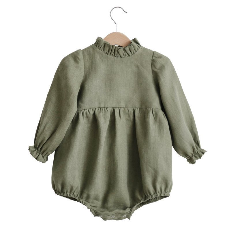 Baby Girl Rompers långärmad romper jumpsuits en