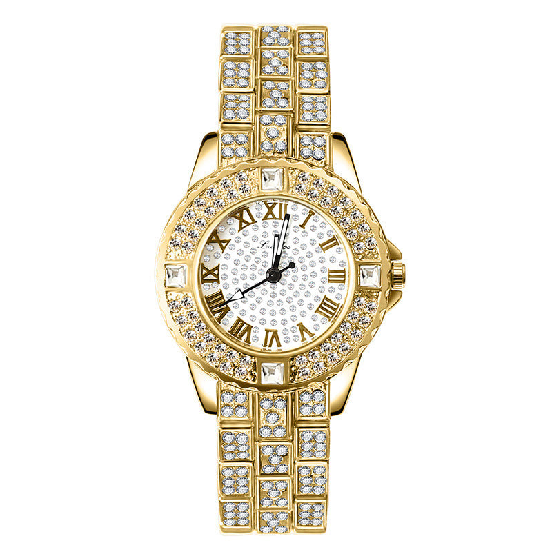 Fashion Simple Rhinestone Alloy Quartz Watch voor dames