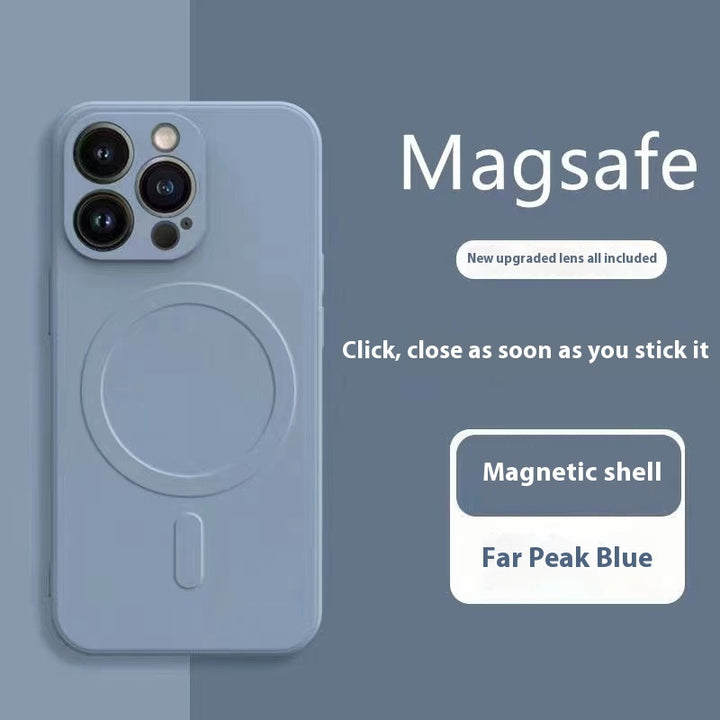 Wireless New Liquid Silicone Magnetic Phone Case