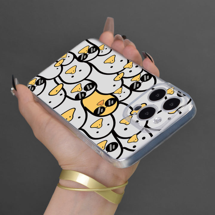 Cute Duck All-inclusive Lens Drop-resistant Protective Cover