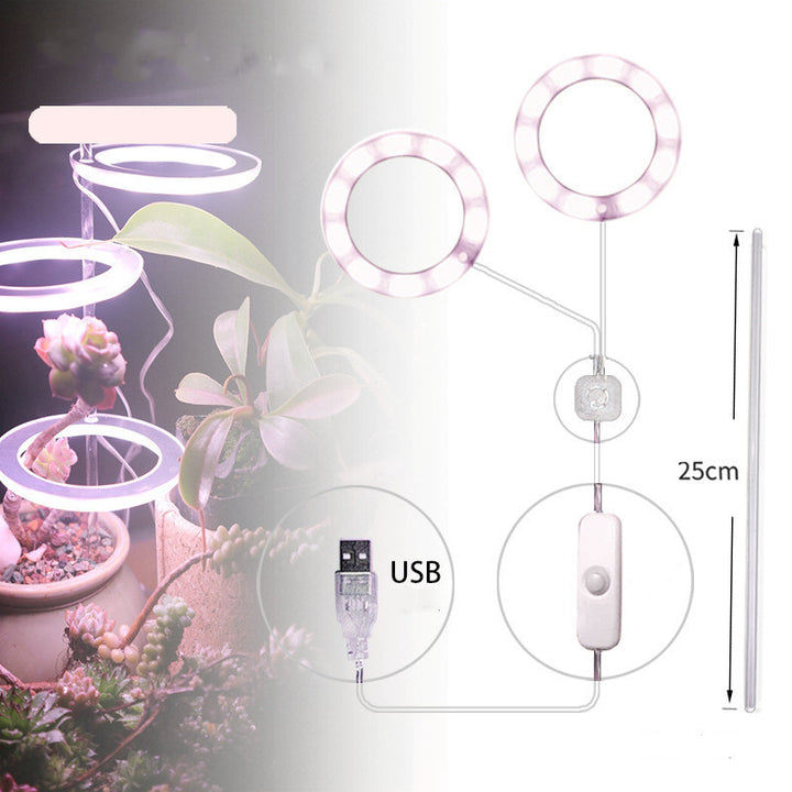 LED CRESCIO LUCE SPETTRUM Full Spectrum Lampada di coltivazione Lampada USB Phyto per l'illuminazione di crescita delle piante per piante da interno