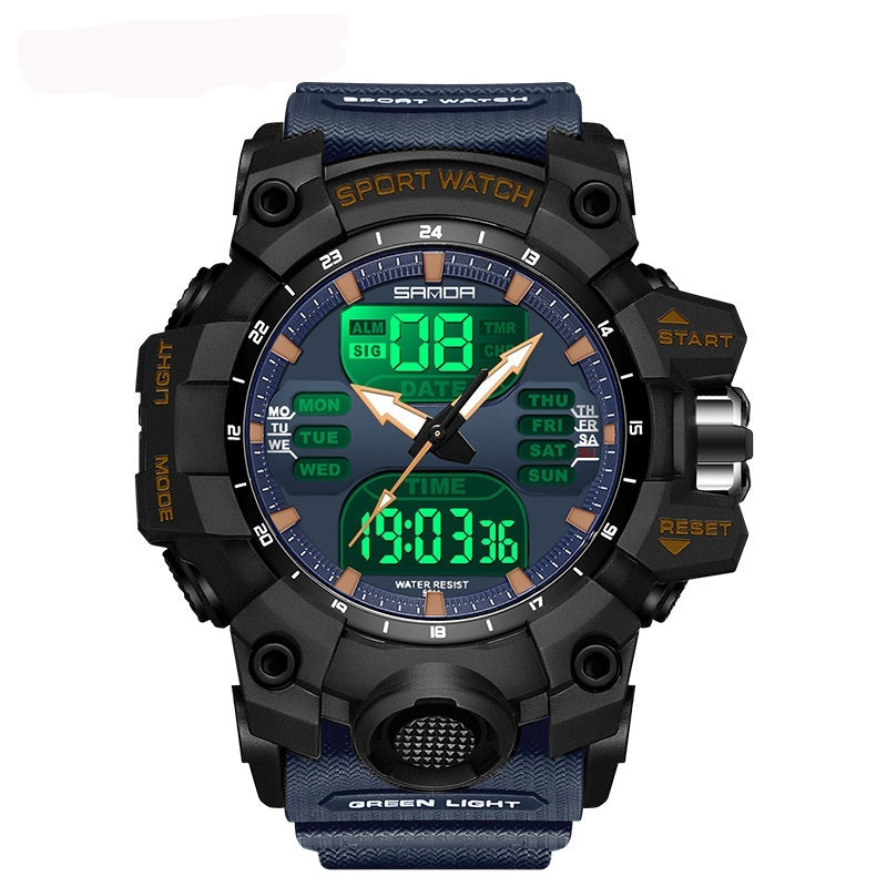 Multifunctional Men's Fashion Korean Style Waterproof Shockproof Transparent Watch