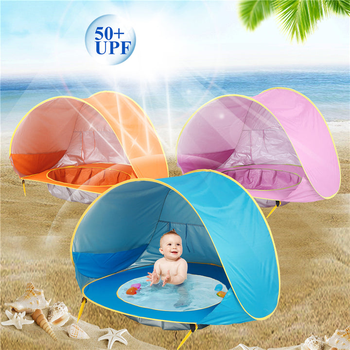 Baby Beach Tent Piscine de nuance portable UV Protection SHELTER SUR POUR LES JOUEURS EXTÉRIEUR
