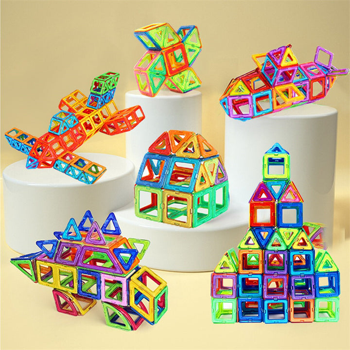اللبنات المغناطيسية DIY ألعاب المغناطيس للأطفال مصمم البناء مجموعة هدايا لألعاب الأطفال