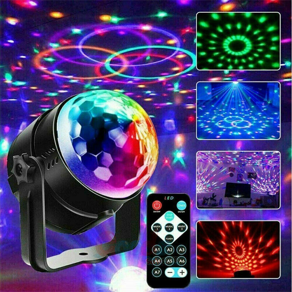 Disco Party Lights Strobe LED DJ Ball Sound Activated Bulb Dance Lamp Decoratie