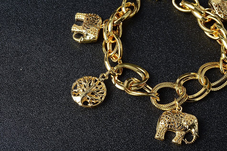 Bracelet à charme en or de bijoux de mode Sunshine