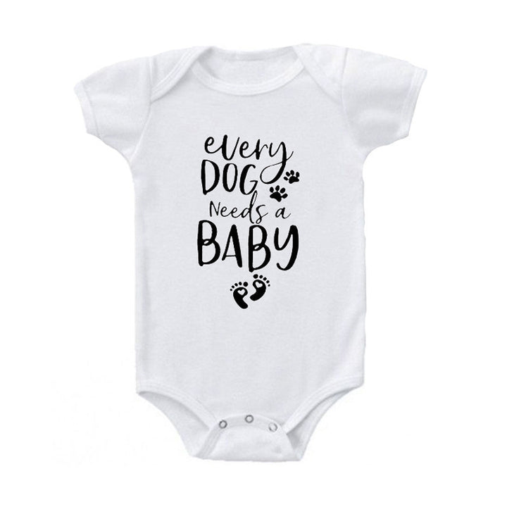 Gedrukte driehoek Baby Romper Bodysuit