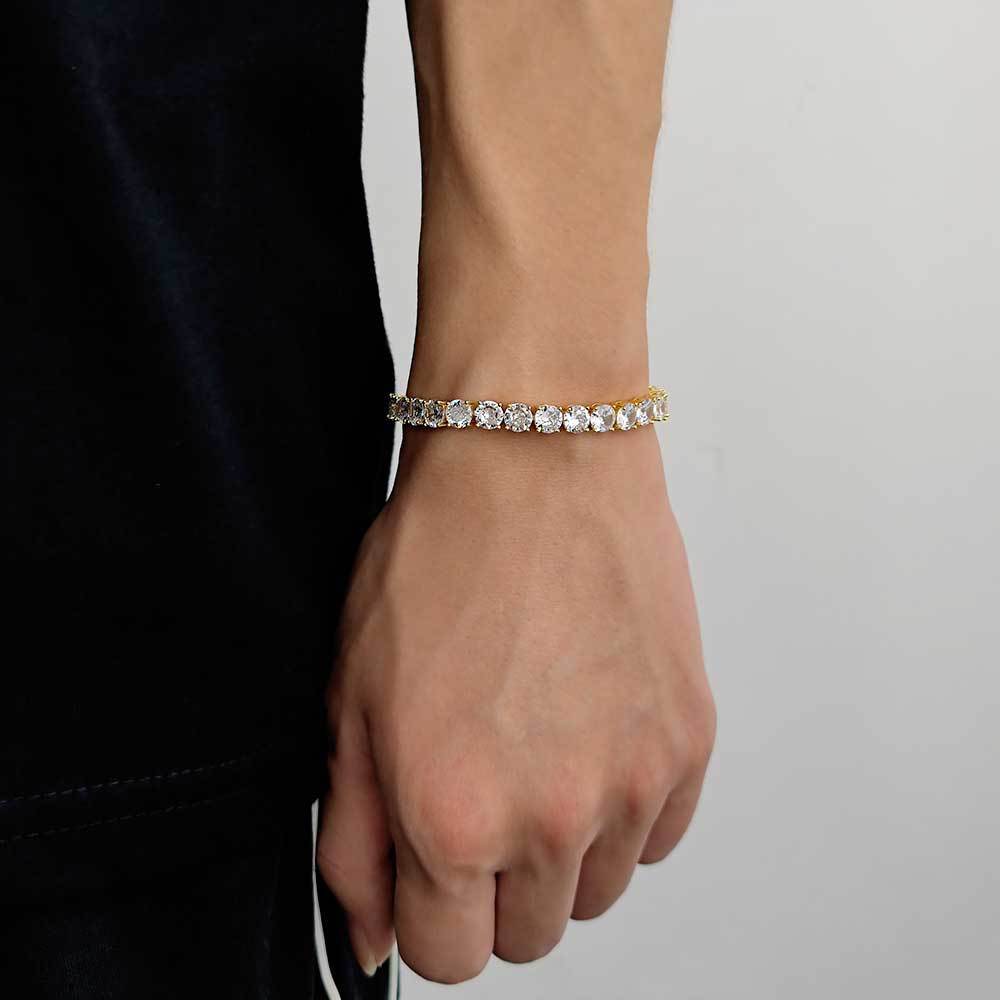 Tenniskjeden Zircon Armbånd Fashion Brand Hip Hop