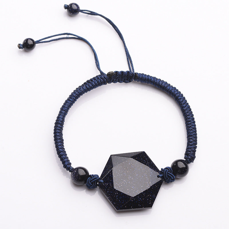 Handgemaakte obsidiaan armband voor mannen en vrouwen