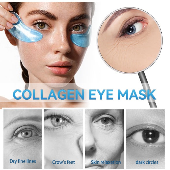 Eelhoe Collagen Eye Mask elimina las líneas finas y los círculos oscuros Hidratantes y la máscara de los ojos de los ojos de elevación.