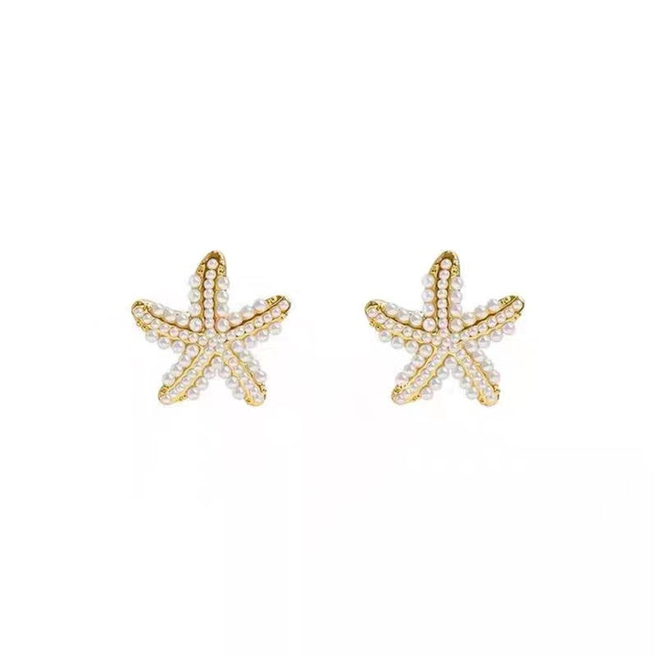 Sea Star Ears -шпильки женский деликатный дизайн серьгов