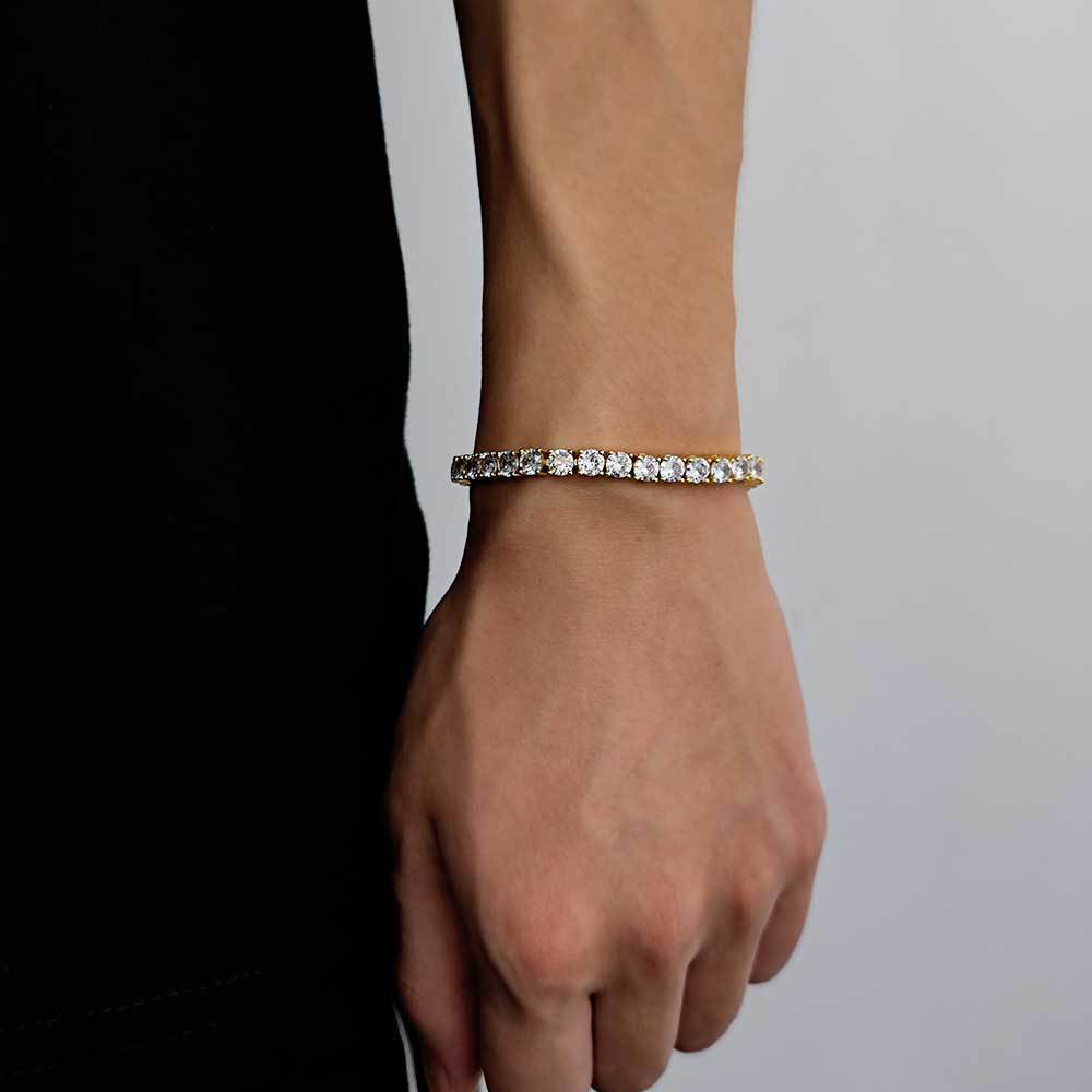 Tenniskjeden Zircon Armbånd Fashion Brand Hip Hop