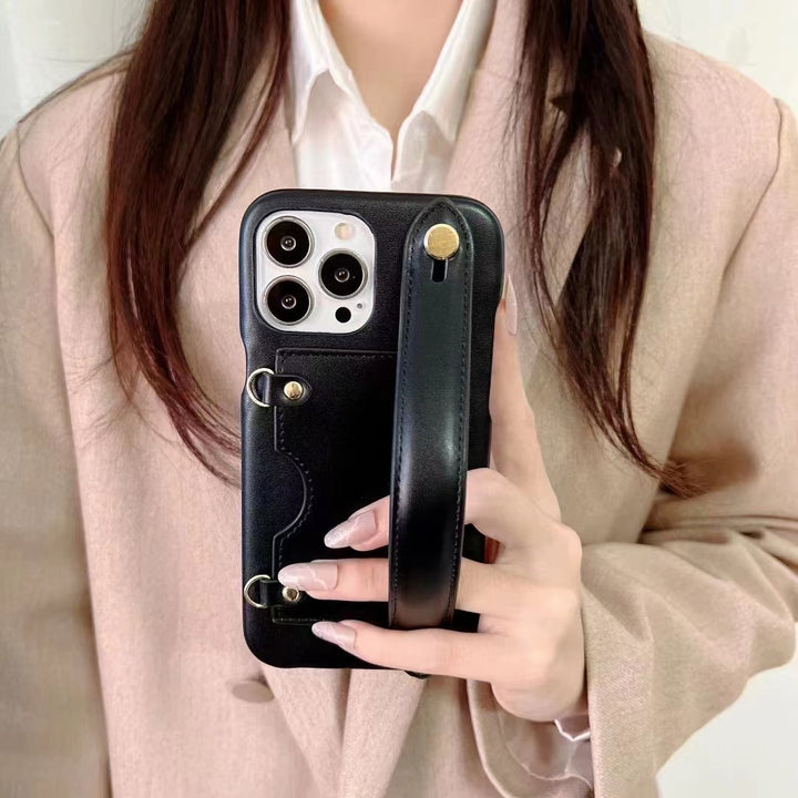 Mobiele telefoon Solid Color Card Shatter Resistant Handheld Case