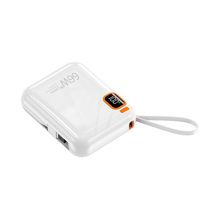 Mini Built-in Cable Bidirectional Fast Charging Mobile Power Supply