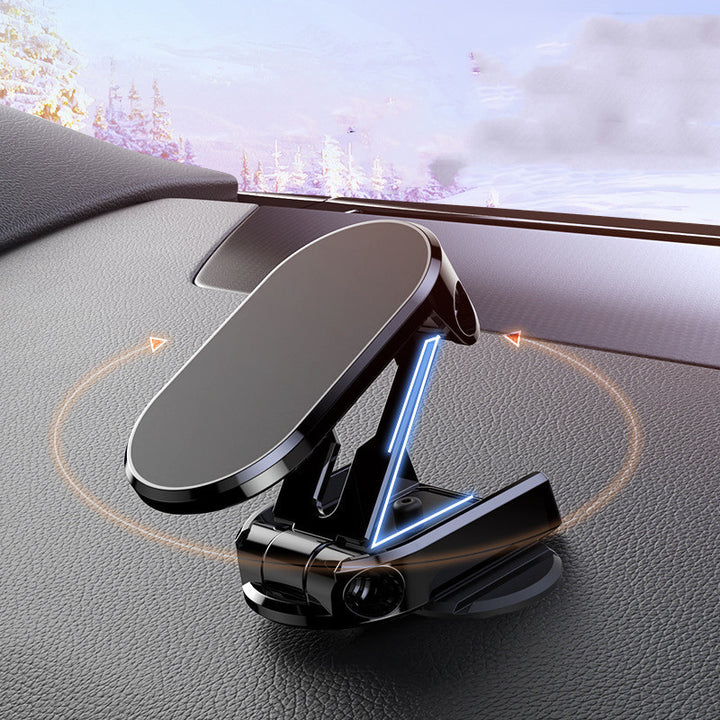Döndür metal manyetik araba telefon tutucusu katlanabilir evrensel cep telefonu standı hava havalandırma mıknatıs montajı GPS desteği