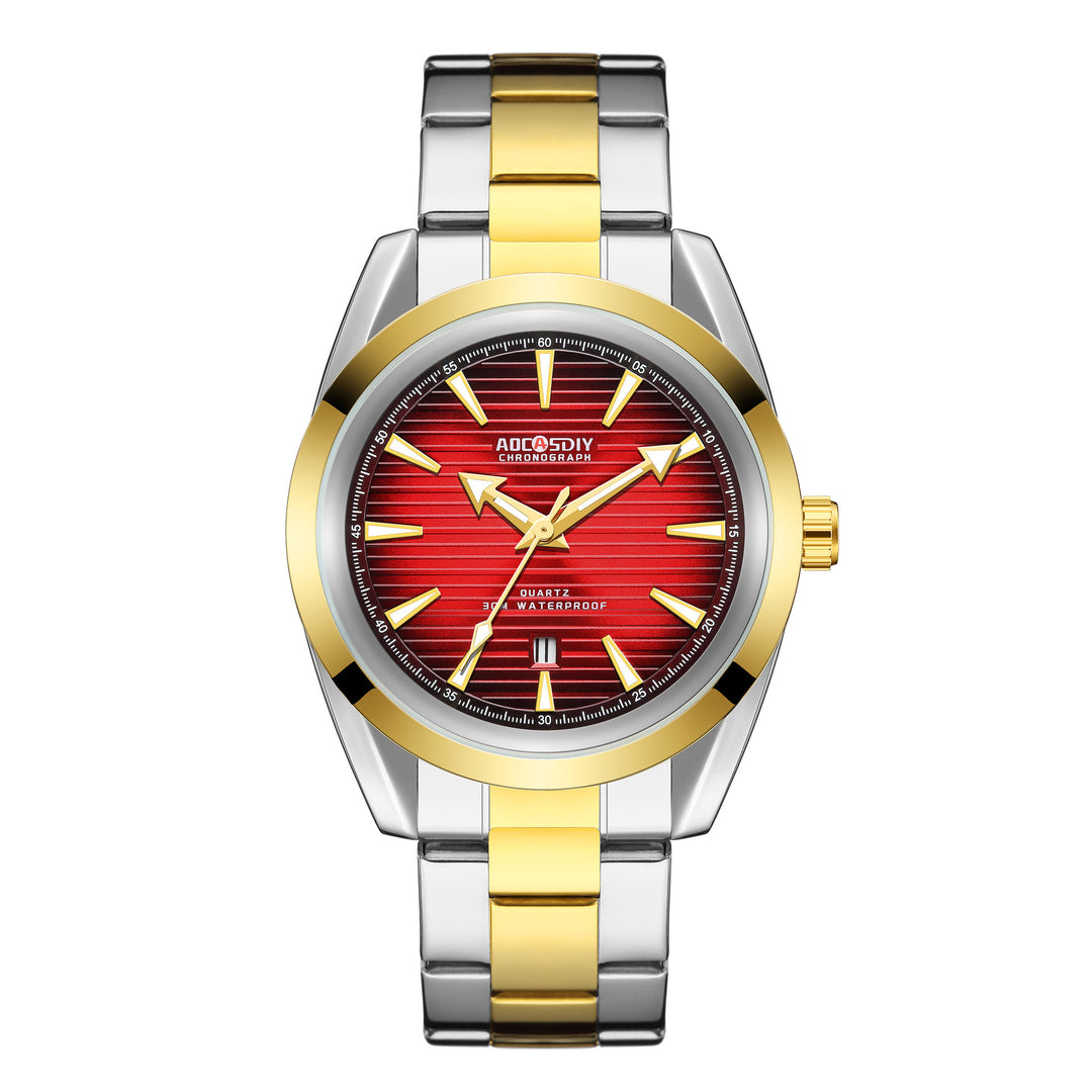 Męski zegarek Business Classic Quartz Watch Luminous Waterproof