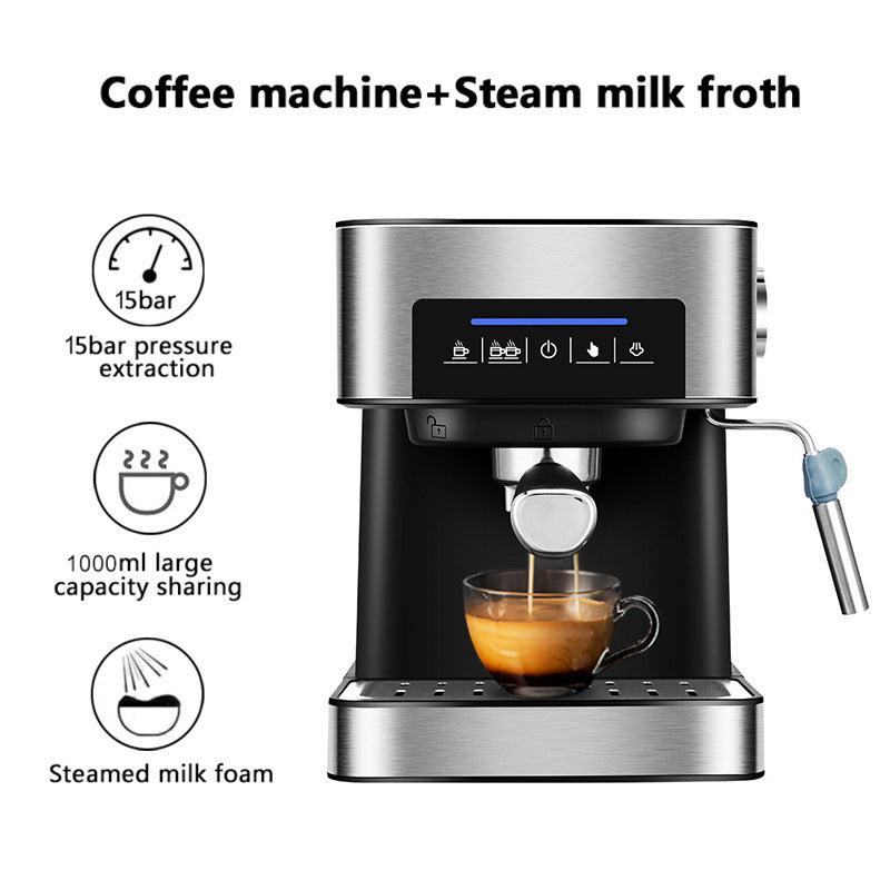 Ev Akıllı Ev Espresso Makinesi Buhar Milk Frother All-In-One