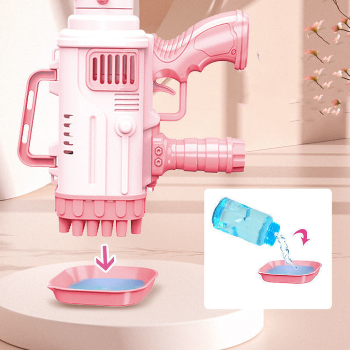 32 дупки Bazooka Bubble Machine Electric Детска играчка Gatling Bubble Gun Автоматичен порест