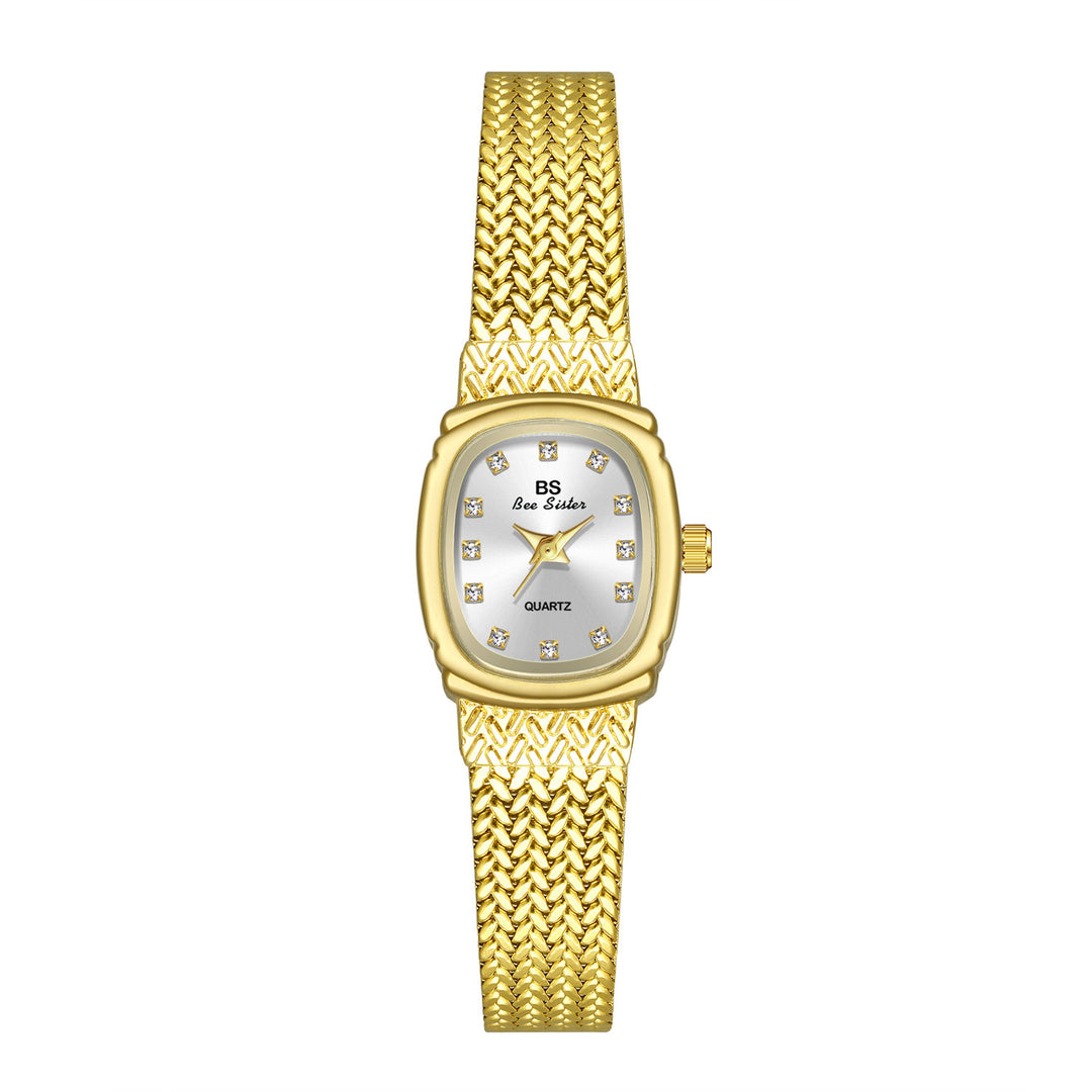 Light Luxury INS Wheat Table Simple Temperament Small Golden Watch