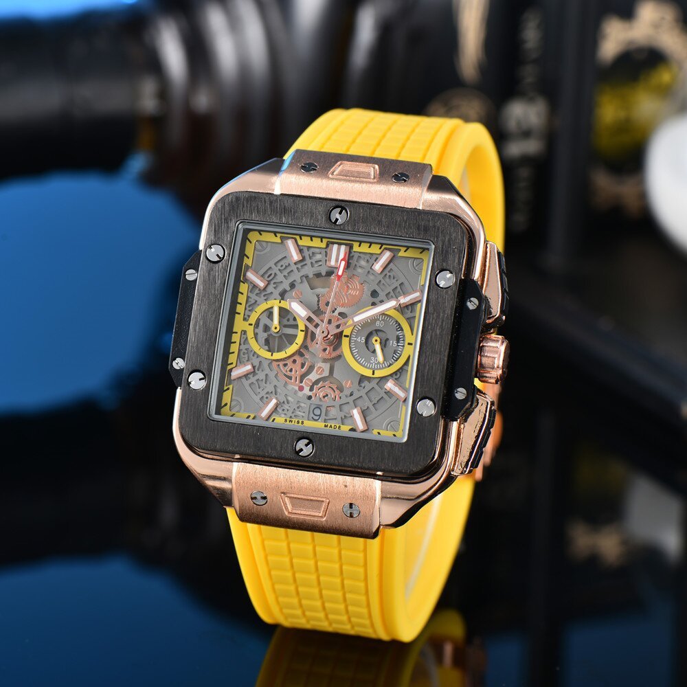 Square Hollow Quartz Bekijk multicolor siliconen mannen