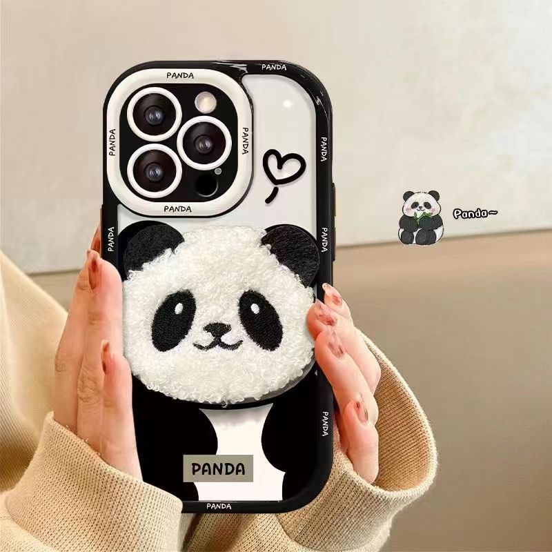 Plush Panda All-Inclusive oporna na telefon etui