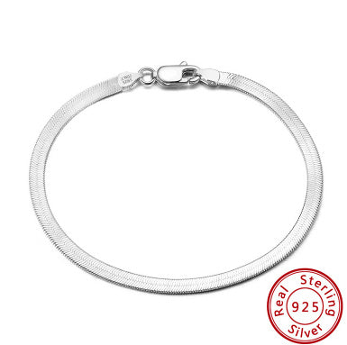 S925 Серебряный браслет стерлингового серебряного серебра
