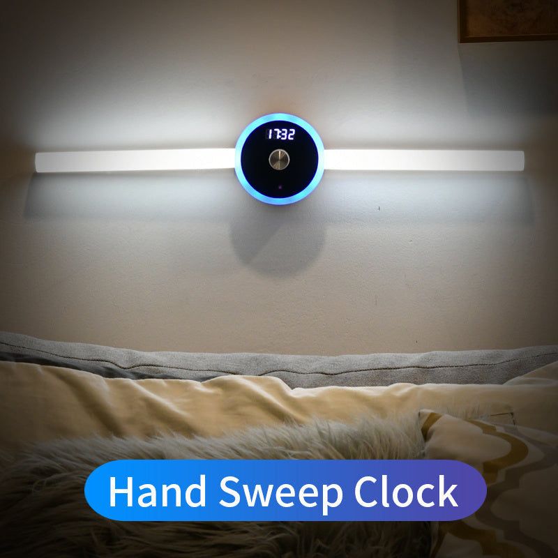 Smart Cabinet Light Clock Timing Sensor Licht Abnehmbares LED -Kleiderschrank Licht Handbuch Sweep Switch Light