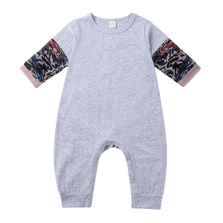 Kids à manches longues tatouage une pièce rober bébé Baby Flower Bras Romper Vêtements