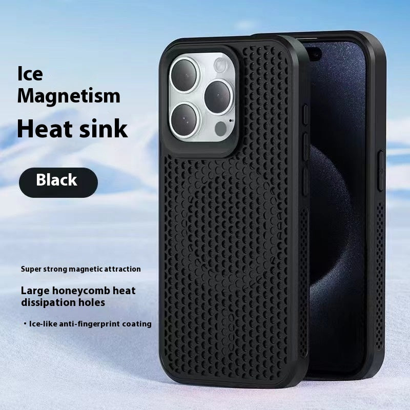 Einfache Waben -Mesh Magnetic Phone Hülle