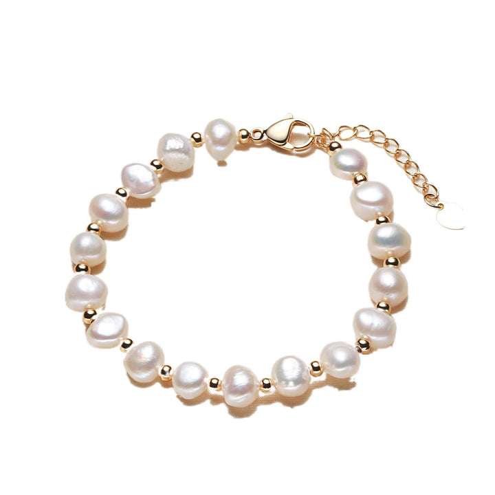 Bracelet Pearl Pearl Fionnuisce Faisean Ócáideach na mBan