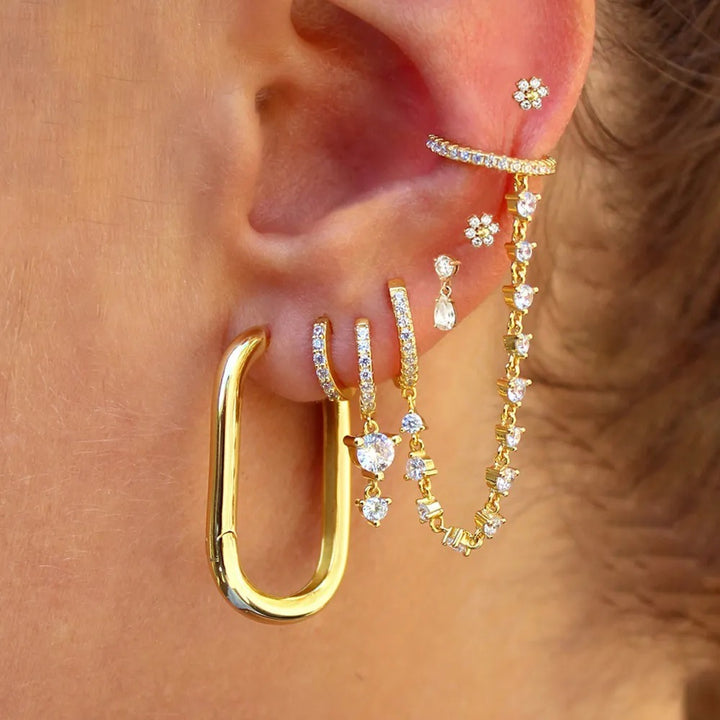 Dames Tassel Integrated Ear Clip Accessories