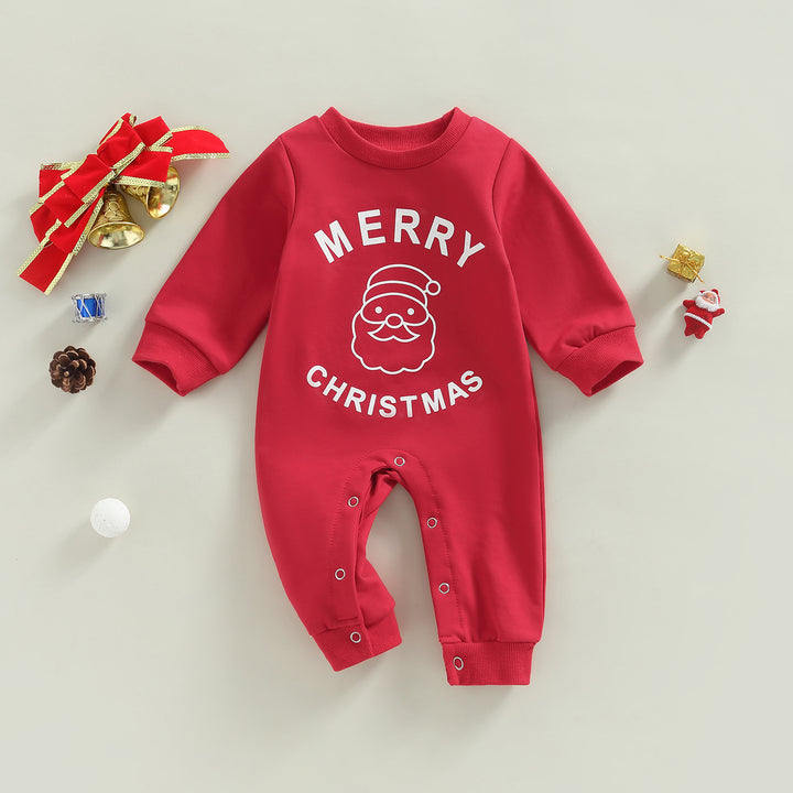 Kabarık Noel esintili sıradan bebek takım elbise