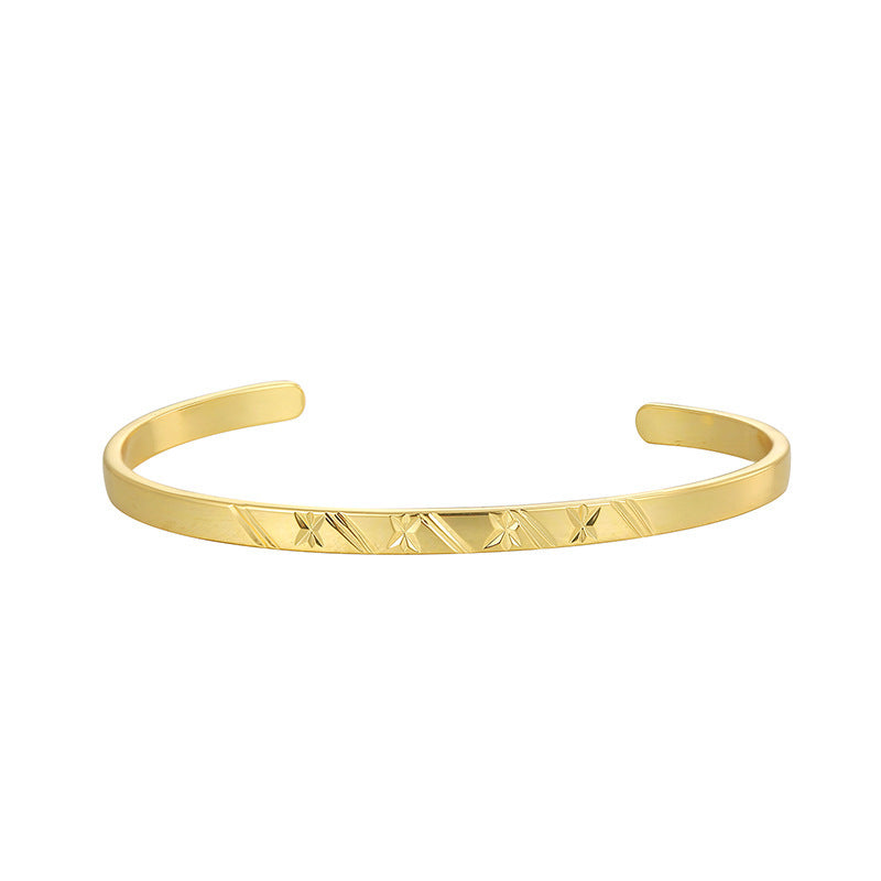 Carven Design Pattern Bracelet Simple Personalized All-match Cold Style