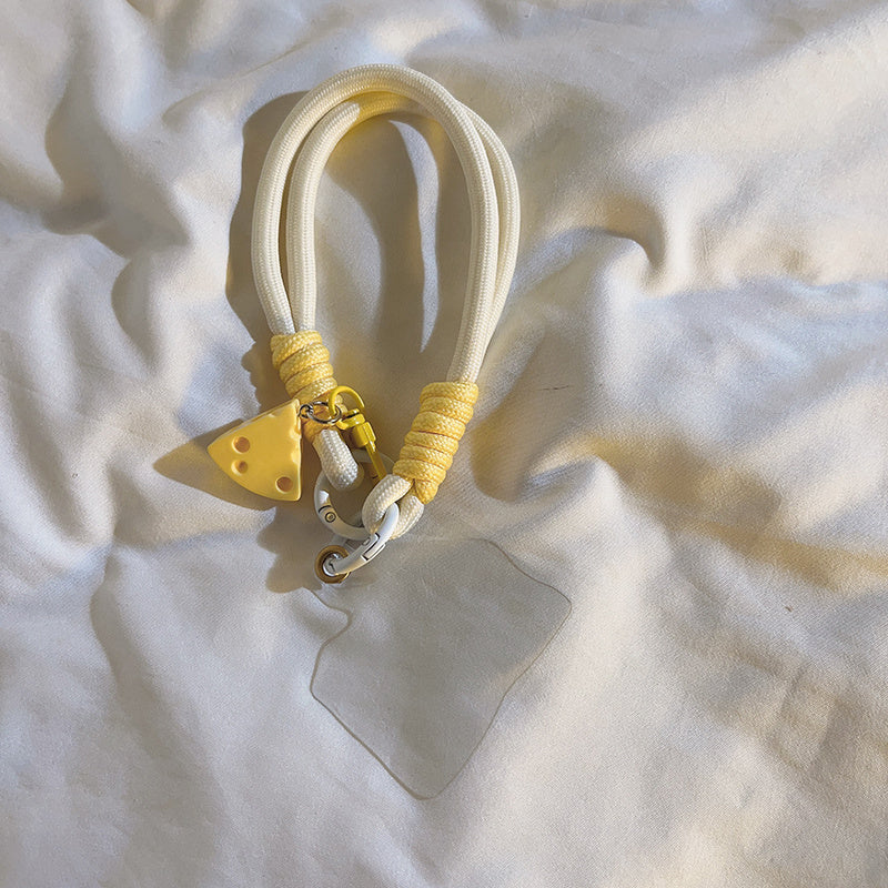 Minimalista Instagram 3D colgante Triangle Cheese colgante de queso tejido hecho a mano cuerda colgante