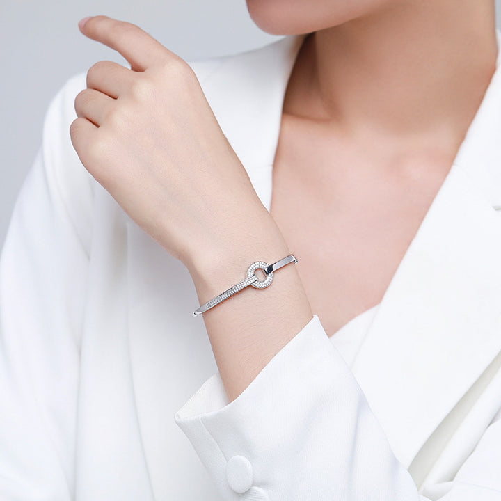 S925 Silberarmband Frauen hochwertiges Diamantarmband